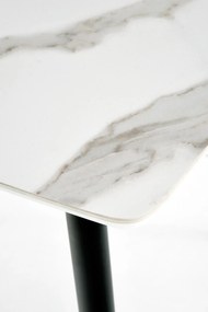 MARCO table, color: top - white marble, legs - black DIOMMI V-CH-MARCO-ST