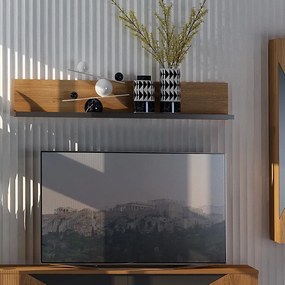 Ράφι τοίχου Jakarta Fylliana με Καπλαμά Δρυός Ρουστίκ 145x29x25 εκ. 145x29x25 εκ.