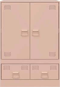 vidaXL Ραφιέρα Ροζ 67x39x95 εκ. από Ατσάλι