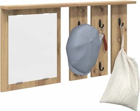 vidaXL Τοίχου Κρεμάστρα με ράφι artisan δρυς 85 x 10 x 45 εκ.