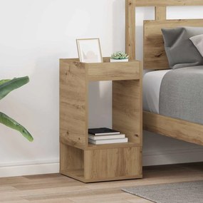 vidaXL End Table 2 pcs Artisan Oak 30 x 30 x 56 εκ. Επεξεργασμένο ξύλο