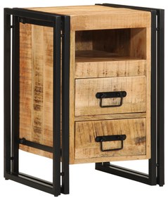vidaXL Κομοδίνο 40x40x59 εκ Μασίφ Ακατέργαστο Ξύλο Μάνγκο