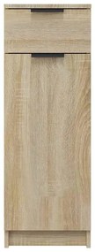 vidaXL Ντουλάπι Μπάνιου Sonoma Δρυς 32x33,5x90 εκ. Επεξεργασμένο Ξύλο