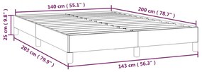 ΠΛΑΙΣΙΟ ΚΡΕΒΑΤΙΟΥ ΛΕΥΚΟ 140X200 ΕΚ. ΑΠΟ ΣΥΝΘΕΤΙΚΟ ΔΕΡΜΑ 346905