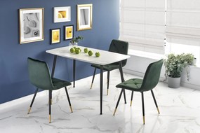 60-21471 MARCO table, color: top - white marble, legs - black DIOMMI V-CH-MARCO-ST, 1 Τεμάχιο