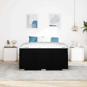 vidaXL Σκελετός Κρεβατιού Μαύρο 160 x 200 cm ύφασμα