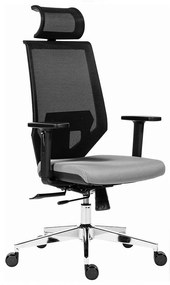 Καρέκλα Γραφείου Διευθυντή Edge 01-00-2244 53x68x119/132,5cm Grey