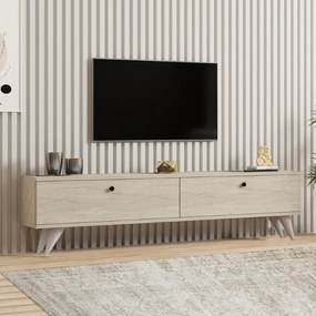 Έπιπλο τηλεόρασης Paris Megapap χρώμα travertine 160x25x35εκ.-GP052-0135,3