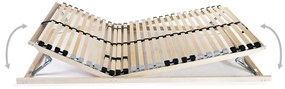 vidaXL Τελάρο Κρεβατιού με 28 Σανίδες &amp; 7 Ζώνες 90 x 200 εκ.