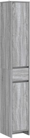 vidaXL Ντουλάπι Μπάνιου Γκρι Sonoma 30 x 33 x 190 εκ.