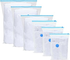 vidaXL Σακούλες Αποθήκευσης 10 pcs Διαφανές και Μπλε 100 x 80 cm