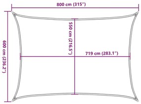 Πανί Σκίασης Ανοιχτό Πράσινο 6 x 8 μ. από HDPE 160 γρ./μ² - Πράσινο