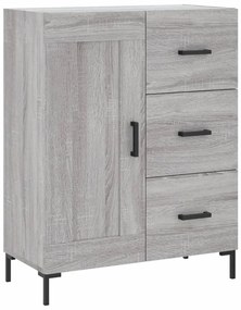 vidaXL Ντουλάπι Γκρι Sonoma 69,5 x 34 x 180 εκ. Επεξεργασμένο Ξύλο