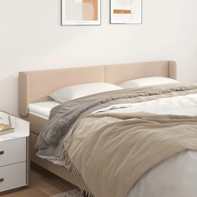 vidaXL Κεφαλάρι με Πτερύγια Καπουτσίνο 183x16x78/88εκ. Συνθετικό Δέρμα