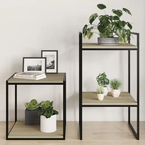 vidaXL Ράφια Βιβλιοθήκης 4 τεμ. Sonoma Δρυς 40x40x1,5 εκ. Μοριοσανίδα