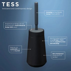 Tiger Tess Πιγκάλ με Εύκαμπτη Βούρτσα Swoop® Black / Anthracite 1329420746