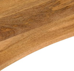 vidaXL Επιφάνεια Γραφείου Καμπύλη 80x60x2,5 εκ Μασίφ Ακατ. Μάνγκο