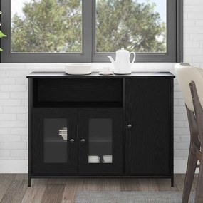 vidaXL Μπουφές Μαύρου Δρυός 100x35x75 εκ Επεξεργασμένο Ξύλο