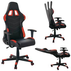 Πολυθρόνα BF9150 Gaming Διευθ/ντή Pvc Μαύρο/Κόκκινο