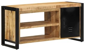 vidaXL Παγκάκι Παπουτσιών Καφέ 100 x 40 x 50 cm Μασίφ ξύλο μάνγκο