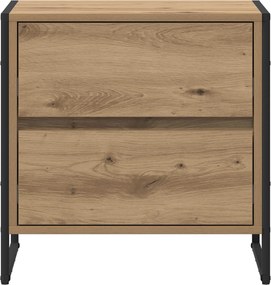 vidaXL Κομοδίνο 2 τμχ. Artisan Δρυς 50 x 39.5 x 50 εκ.