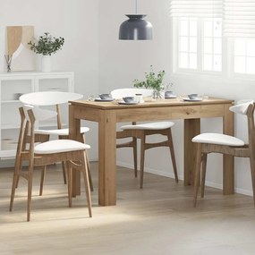 vidaXL Τραπεζαρία Αρτισιανή Δρυς 120x60x76 εκ. από Επεξεργασμένο Ξύλο