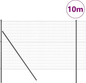 vidaXL Φράχτης Συρμάτινου Φράχτη 10 x 1,5 μ (Π x Υ)