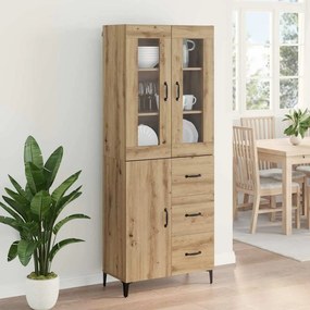 vidaXL Highboard Artisan Oak 69,5 x 34 x 180 εκ. Επεξεργασμένο ξύλο