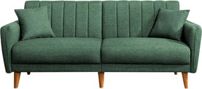 3-Seat Sofa-Bed Aqua - Green Green