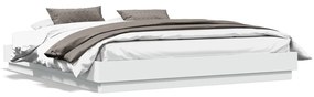 Πλαίσιο Κρεβατιού με LED Λευκό 180 x 200 εκ. - Λευκό
