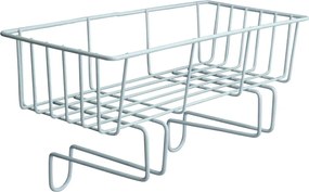 Ράφι Μπάνιου Τύπου Καλάθι 34x15x13cm Άσπρο ή Μαύρο - Άσπρο