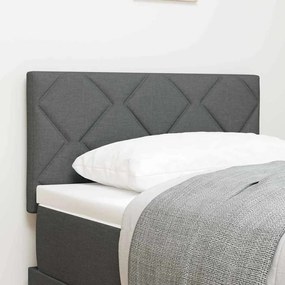 vidaXL Υφασμάτινο Κεφαλάρι Geometric Σκούρο Γκρι 80 cm ύφασμα