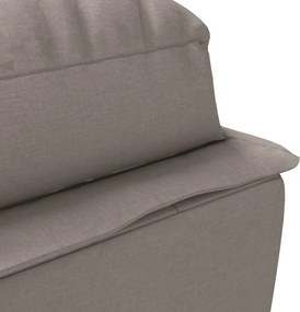 vidaXL Ανάκλιντρο Taupe Υφασμάτινο με Μαξιλάρια