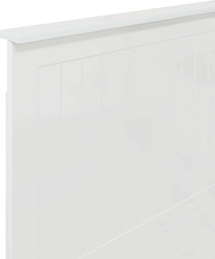vidaXL Κεφαλάρι με κεφαλάρι Λαμπερό Λευκό 80 cm Επεξεργασμένο ξύλο
