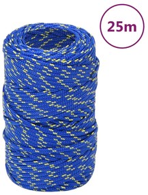 vidaXL Σχοινί Ναυτιλίας Μπλε 2 χιλ. 25 μ. από Πολυπροπυλένιο