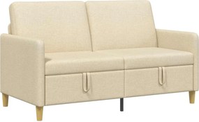 vidaXL Καναπές με Αποθήκευση Κρεμ 152 x 78 x 87 εκ Πολυεστέρας