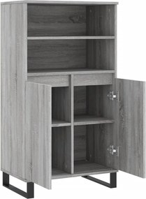 vidaXL Ντουλάπι Γκρι Sonoma 60 x 36 x 110 εκ. από Επεξεργασμένο Ξύλο