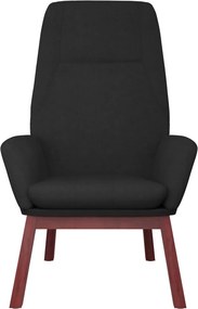 vidaXL Πολυθρόνα Relax Μαύρο Υφασμάτινη με Υποπόδιο