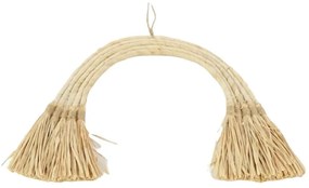 Διακοσμητικό Τοίχου Αψίδα 012.862101210 38x33cm Με Raffia Natural Raffia