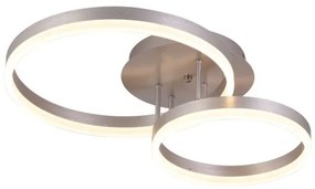 Φωτιστικό Οροφής C88059/2 Ακρυλικό LED 3000K-6000K Sunlight-C88059/2-SLV-Ασημί C88059/2-SLV