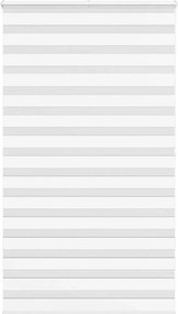 vidaXL Ζέβρα τυφλή Λευκό Πλάτος υφάσματος 130,9 εκ. Πολυεστέρας