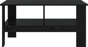 vidaXL Τραπεζάκι σαλονιού Μαύρη Οξυά 90 x 50 x 45 cm