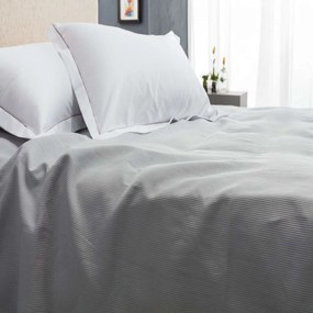 Κουβέρτα 1061 Πικέ Grey Vesta Home Μονό 170x250cm 100% Βαμβάκι