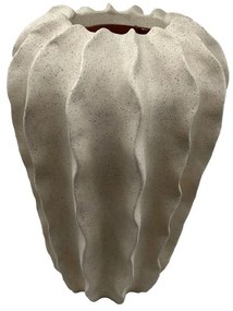 Βάζο Thorny 034500 24x24x37.5cm Beige Πολυρεσίνη