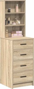 vidaXL Highboard Sonoma Δρυς 40 x 41 x 135 εκ. Επεξεργασμένο ξύλο