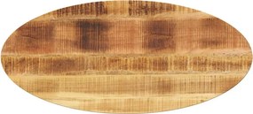 vidaXL Επιφάνεια Τραπεζιού Οβάλ 110x40x2,5 εκ. Μασίφ Ξύλο Μάνγκο