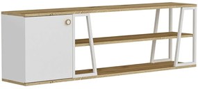 Έπιπλο Τηλεόρασης Lissa Dolapli 550ARN3437 160x30x48,6cm Oak-White