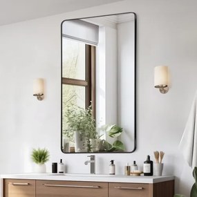 VEVOR Square Wall Mounted Mirror 28&quot; x 60&quot; Mirror with Aluminium Alloy Frame