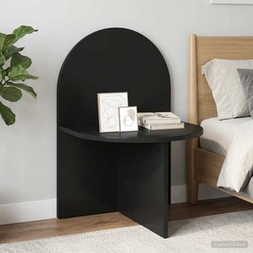 vidaXL Κομοδίνο Μαύρη Δρυς 48 x 49 x 65 εκ.