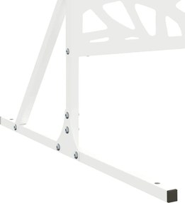 vidaXL Οθόνη Ιδιωτικότητας Λευκό 100 x 50 x 180 εκ. Ατσάλι